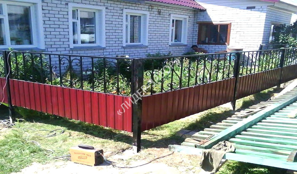 Купить Декоративное ограждение для сада из профнастила